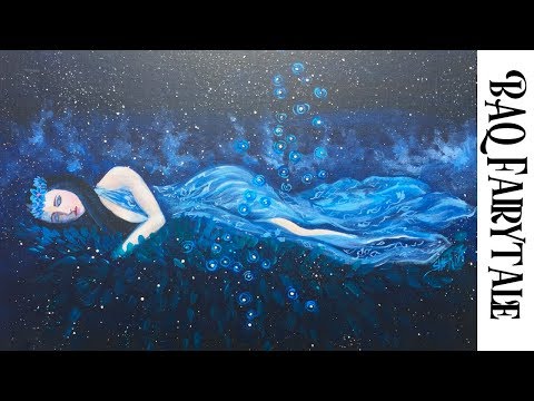 How to paint with Acrylic on Canvas Celestial Princess part 3 | TheArtSherpa