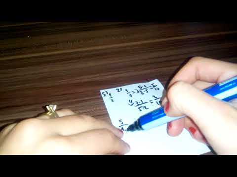 Cum se aduc doua fractii la acelasi numitor comun