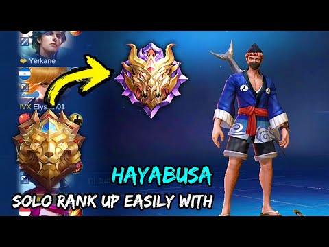 BEST HERO TO SOLO GLORY | HAYABUSA SUSHI MASTER GAMEPLAY - MLBB