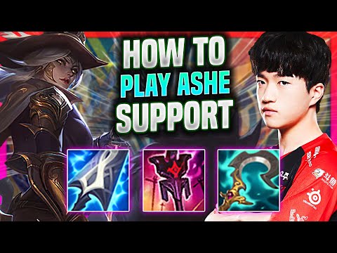 LEARN HOW TO PLAY ASHE SUPPORT LIKE A PRO! - T1 Keria Plays Ashe Support vs Rakan! | Season 2022