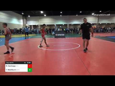 106 Lbs Prelims - Malaquias Santiago, Effingham County Wrestling Club Vs Tyler Washburn, Garage Bo