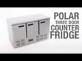 Video: Mostrador frigorífico 2 puertas 240L. acero inoxidable Polar U636