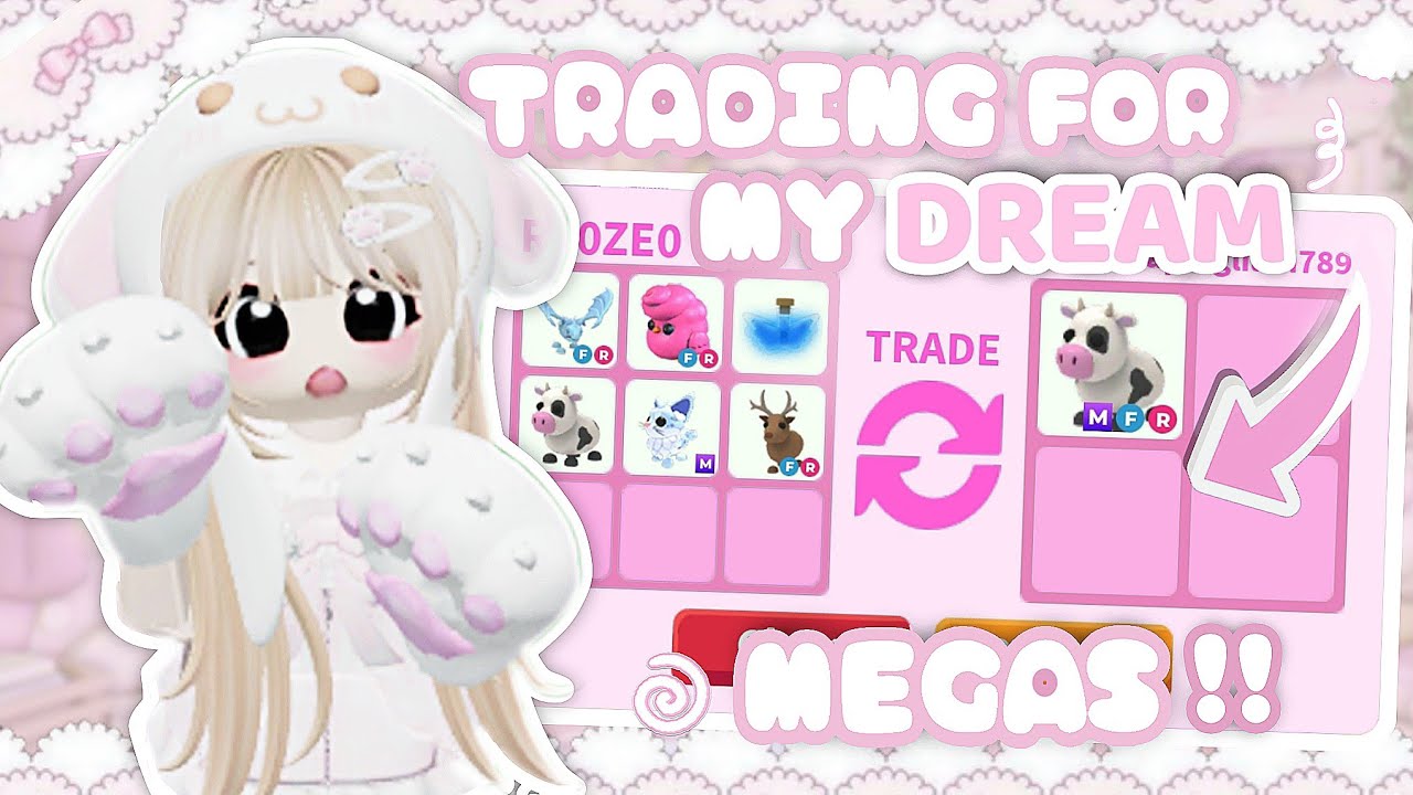 TRADING for MY DREAM MEGAS in ADOPT ME!! || SUCCESSFUL?? ⋆˚꩜｡