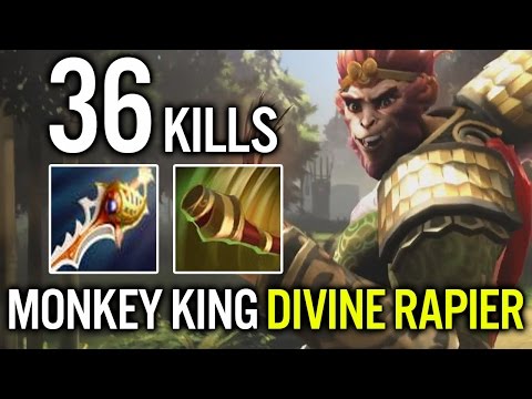 Pro Monkey King 500+ Damage Rapier Gameplay by ANA 36 Kills EZ Dota 2
