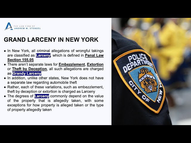 Video Pronunciation of larceny in English