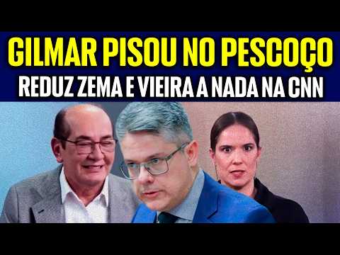 A CNN PAROU!! GILMAR MENDES NÃO PERDOA NINGUÉM, DESTRÓI ZEMA E PISA NO PESCOÇO DE ALESSANDRO VIEIRA