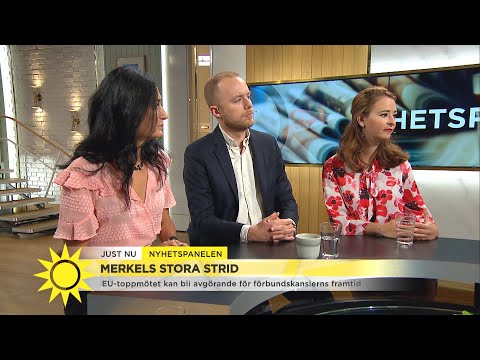 Merkels stora strid - kan EU rädda henne? - Nyhetsmorgon (TV4)