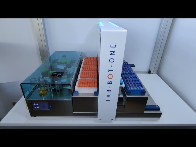 Automatisiertes Etikettieren, Abfüllen und Wiegen im Labor - Ein Gerät für Alles