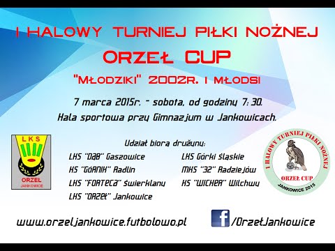 I HALOWY TURNIEJ PILKI NOŻNEJ  ORZEŁ CUP  R2002 i młodsi Jankowice 2015