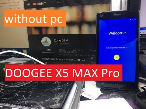 DOOGEE X5 MAX Pro frp unlock \ bypass google verification unlock without pc without box