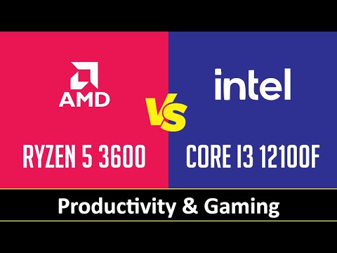 AMD Ryzen 5 3600 vs Intel Core i3 12100F - Productivity & Gaming (RTX 3080)
