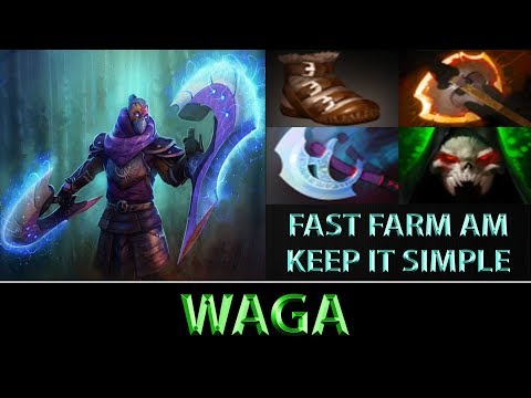 Waga [Anti-Mage] Fast Farm ► Keep It Simple ► Dota 2 7.06f