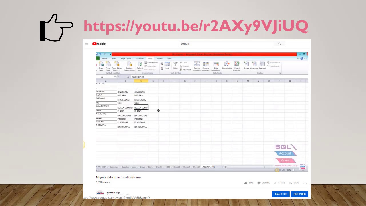 xls transaction import