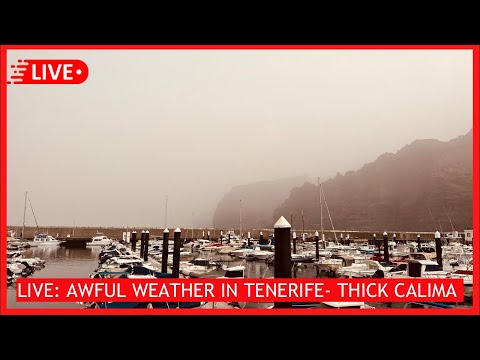 ????LIVE: TERRIBLE THICK CALIMA WEATHER IN TENERIFE- CANARY ISLANDS ???? Thick Haze & Poor Conditions!