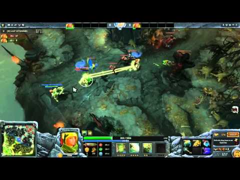 Na'Vi.Dendi vs Orange.Mushi 1v1 Solo Mid Championship The International 3,game 2 WR !