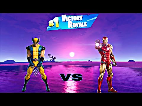 FORTNITE - IRON MAN ARGENTÉ VS WOLVERINE