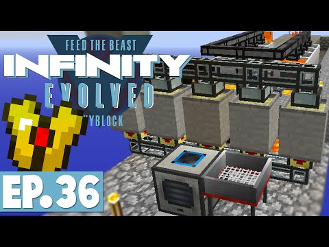 FTB INFINITY EVOLVED SKYBLOCK -  CREATIVE FLIGHT.....KINDA! #36 [FTB Skyblock]