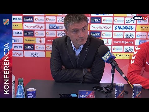 Trener Mariusz Rumak po meczu z Garbarnią Kraków