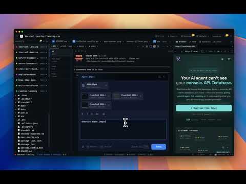 1DevTool - AI coding agents meet browser, databases & dev tools.