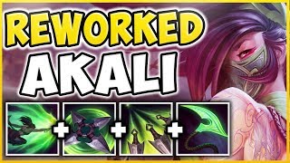 WORLDS FIRST AKALI REWORK GAMEPLAY! ALL SPELLS, NEW SKINS, EMOTES REVEALED! - League of Legends
