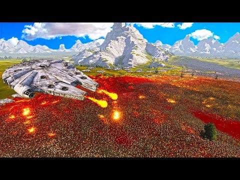 Millennium falcon & WW2 us army vs 3.1 million EVILS !!  Ultimate Epic Battle Simulator 2 | UEBS 2