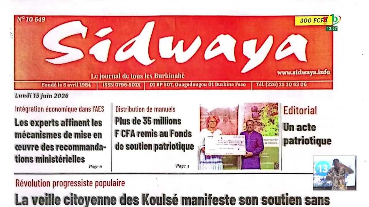 Revue de presse du 15 juin 2026