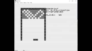 ZX81 Breakout game for itch.io