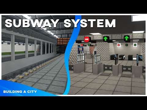 EPIC Subway System Build in Minecraft City!