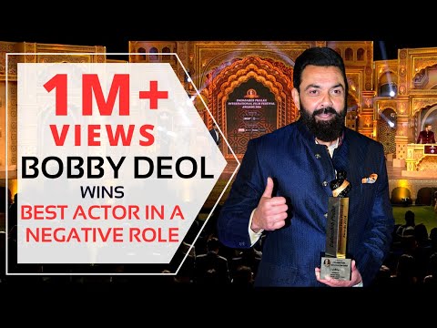 Bobby Deol Wins Best Actor in a Negative Role for Animal at Dadasaheb Phalke Awards 2024 