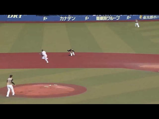 【1回裏】ファイターズ・石井 満塁のピンチを救う好プレー!! 2021/9/5 M-F