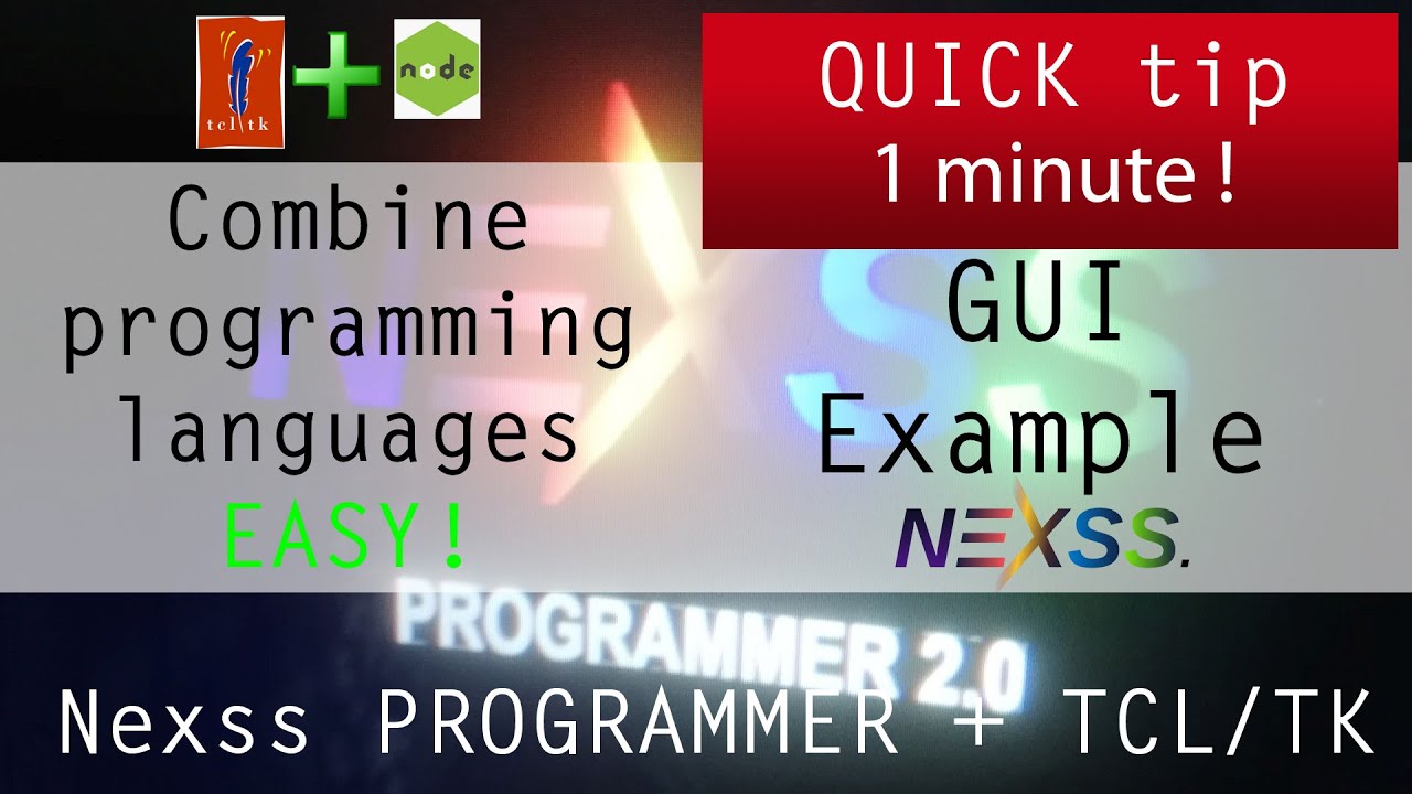 Package Browser - Gui example (TCL/TK + NodeJS) | Quick Tip