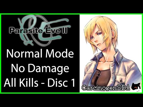 Parasite Eve II (PS1) - No Damage, Kill All (Disc 1, Normal)