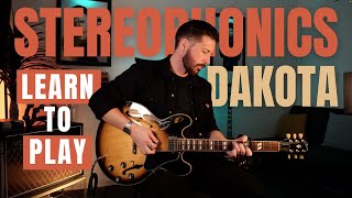 Learn to play Dakota - Stereophonics | Guitar Lesson 4K #guitarlesson #stereophonics