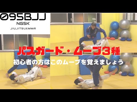 【BJJ基礎ムーブ】パスガード・ムーブ３種【初心者の方必見】