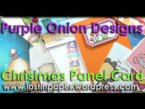 O'Christmas tree Panel Card for Purple Onion Designs