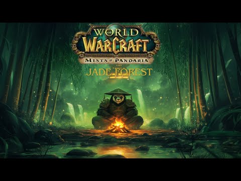 World of Warcraft: Mists of Pandaria - Jade Forest Ambience with Campfire Sounds | Relax, Study & Sl