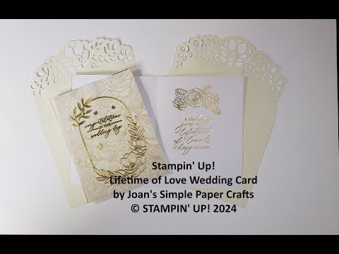 Stampin' Up! Lifetime of Love Wedding Card