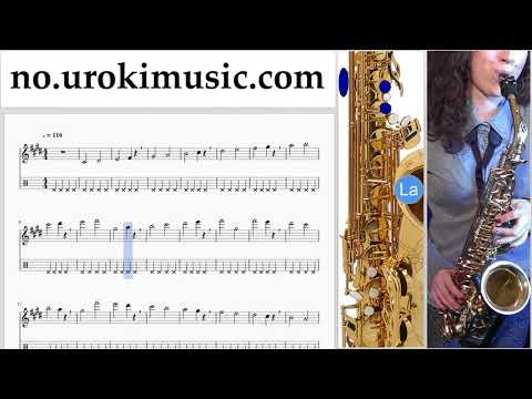 Saksofon Kurs (Alt) The Pink Panther - Theme Song Trening Studie Del 1 øvelser um-i935