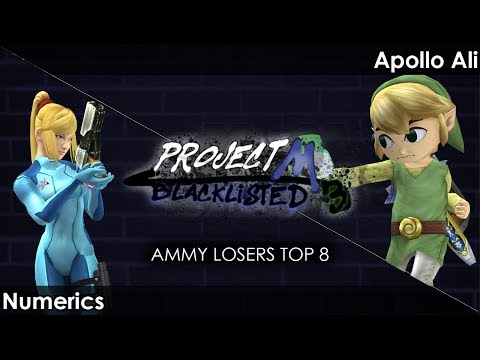 Blacklisted 3 Ammy Losers Top 8  Numerics (Zero Suit Samus) vs. RBD | Apollo Ali (Toon Link)