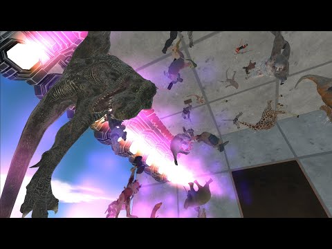 DINOSAUR RACE 28 PART 2(all units race) - Animal Revolt Battle Simulator