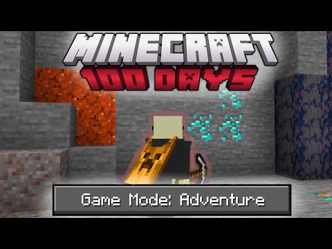 I Survived 100 Days in Adventure Mode in Minecraft
