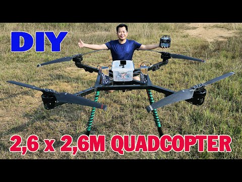 I Built a Giant 2.6M Quadcopter Drone RC with 3000W Brushless Motors