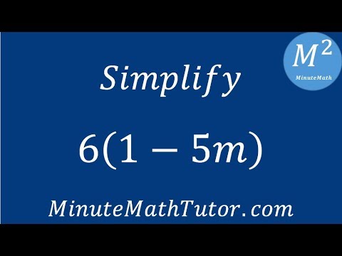 Part of a video titled Simplify 6(1-5m) - YouTube