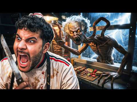 I work nights at a shawarma kiosk.