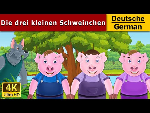 Die drei kleinen Schweinchen | Three Little Pigs in German |  @GermanFairyTales