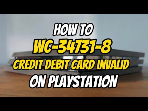 How to fix PS4 Error WC-34731-8 Credit And Paypal is Invalid PlayStation 2023