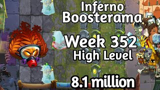 PVZ2-Arena Inferno Booterama 8.1 million Week 352 Using High Level Plants Strategy Season 74
