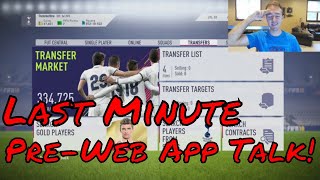 Last Minute Pre-Web App Talk! FIFA 19 Trading!