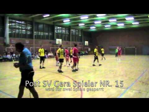 Post SV Gera - SG Suhl zwei rote Karten