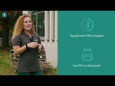 Video showing a LepiSense on a stake without matting